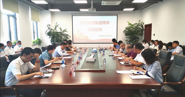 集团党委副书记、总司理吴波一行到耀彩网工业生长有限公司调研指导